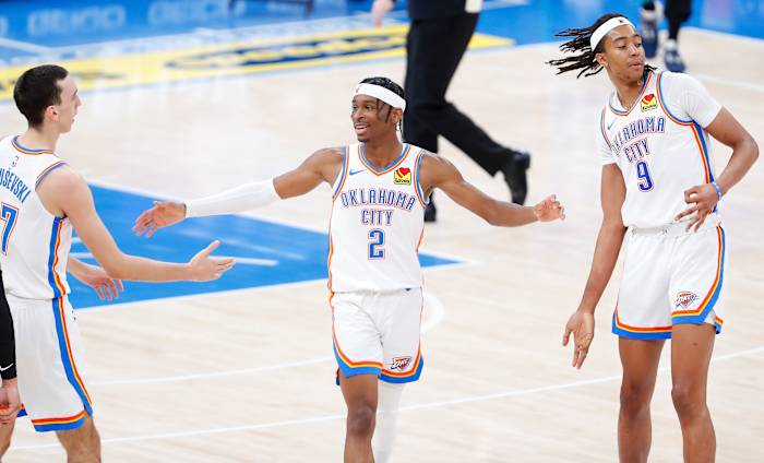 Shai Gilgeous-Alexander, Aleksej Pokusevski, Moses Brown